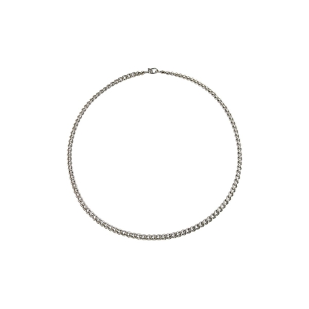 19458 6mm Curb Chain Designed & Handmade by Kaufmann de Suisse in 18kt White Gold