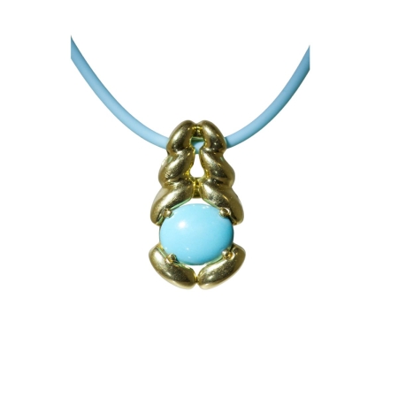 19555 White Gold Flowing Lines Pendant Designed and Handmade by Kaufmann de Suisse in 18kt White Gold featuring 18 Round Brililant cut