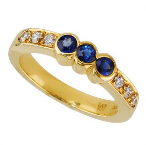 Sapphire and Diamond Ring - Kaufmann de Suisse Diamond Jewelery Palm ...