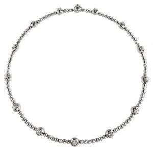 Diamond and Bead Necklace