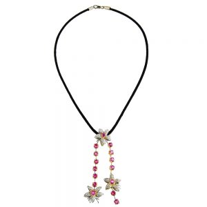 Jasmin Pink Sapphire and Diamond Drop Pendant