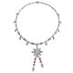 Lily of the Valley Pink Sapphire and Diamond Necklace