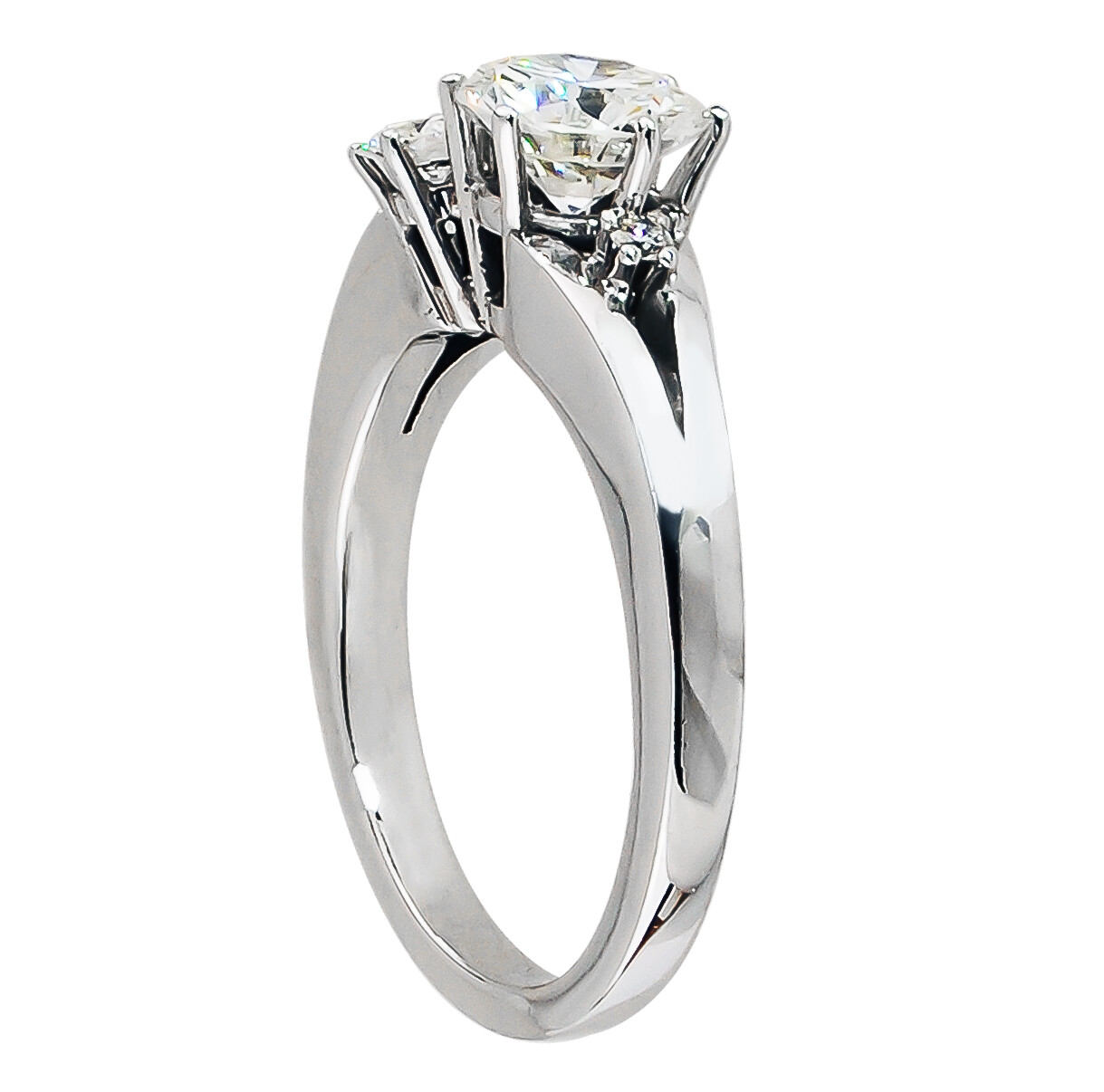 Multi-Stone Diamond Cluster Ring in White Gold - Image 2