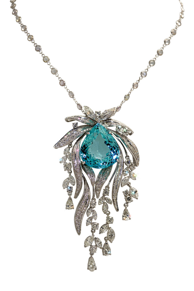 JewelersClub Sky Blue Topaz Gemstone Necklace for Women & Girls