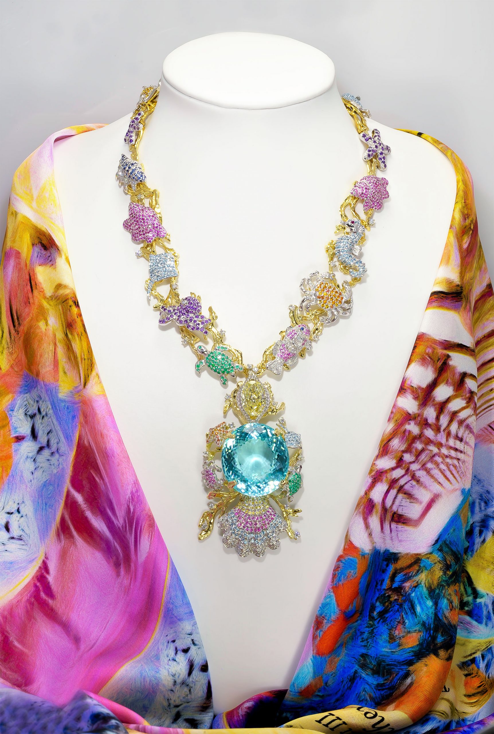 The "Paraiba Star of the Ocean Jewels" Necklace
