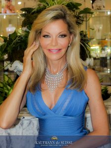The Waterfall Necklace Features Gray Freshwater Pearls