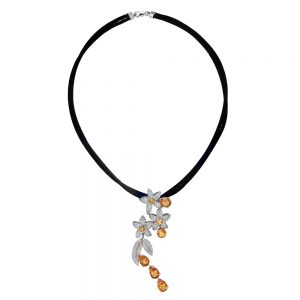 Citrine & Diamond Necklace from the Jasmine Collection at Kaufmann de Suisse