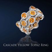 Yellow Topaz Ring from the Cascade Collection