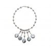 Kaufmann De Suisse Freshwater Pearl Necklace with 5 Coin Pearl Drops