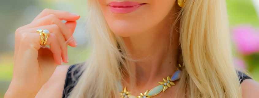 130 CT Opal and Diamond Necklace