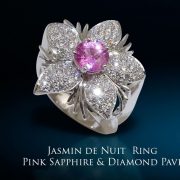 Jasmine de Nuit Pink Sapphire & Diamond Ring