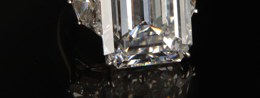 Incredible Diamond Emerald Cut Engagement Ring