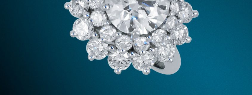 Double Halo Diamond Ring