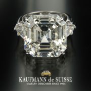 Outstanding Asscher Cut Diamond Ring