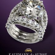 Magnificent Super Nova Diamond Engagement and Wedding Ring