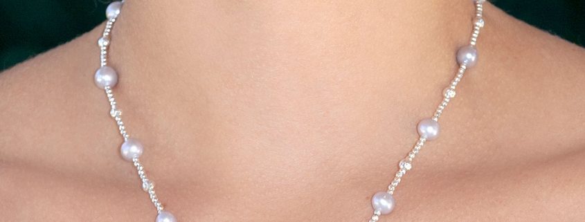 Elegant Gray Freshwater Pearl Necklace