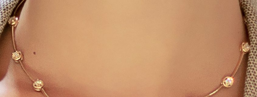 18K Yellow Gold and Diamond Necklace