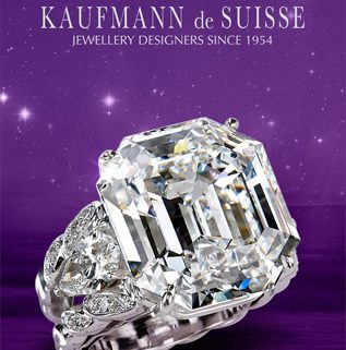 Flowing Lines Emerald Cut Diamond Ring