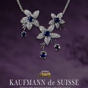 Jasmine de Nuit Triple Flower Sapphire Pendant