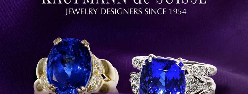 Vibrant Flowing Lines Sapphire Rings