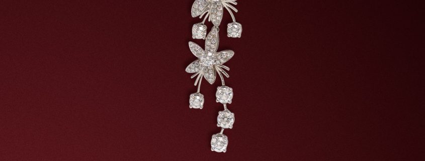 Diamond Jasmine de Nuit Diamond Pendant