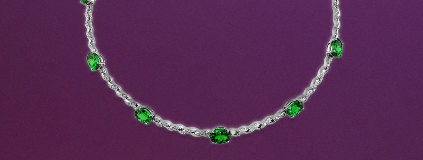 Tsavorite & Diamond Necklace