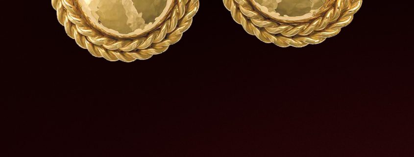 Hammered Gold Earrings