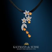 Jasmine Citrine and Diamond Necklace