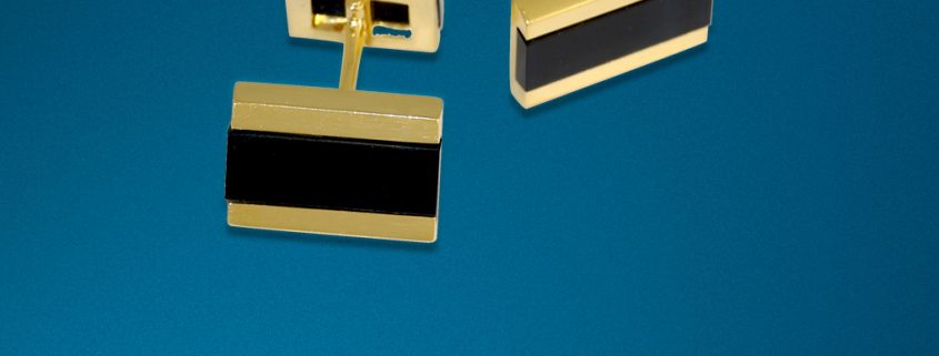 18K YG & Onyx Cufflinks