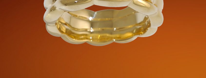 18K Gold & Diamond Wedding Ring