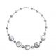 Grey Pearl Necklace with 5 Coin Pearls