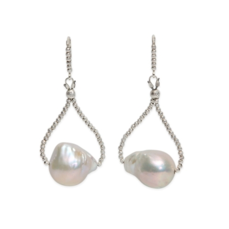 23968 Freshwater Baroque Drop Earrings