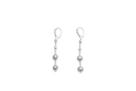 Pearl Earrings With 2 Drops