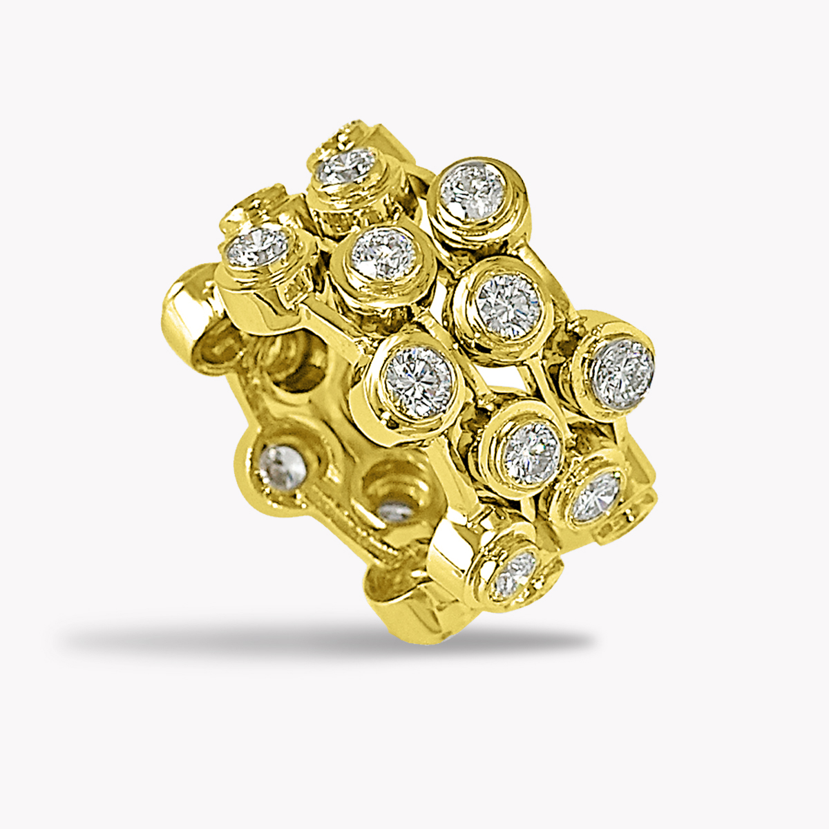 Thee Row Cascade Eternity Band Item #22621