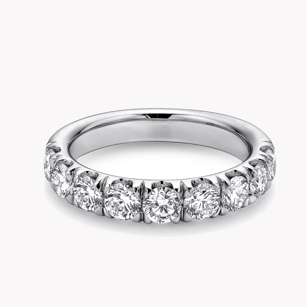 27205-8 Diamond Half Eternity Band in White Gold