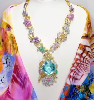 The "Paraiba Star of the Ocean Jewels" Necklace
